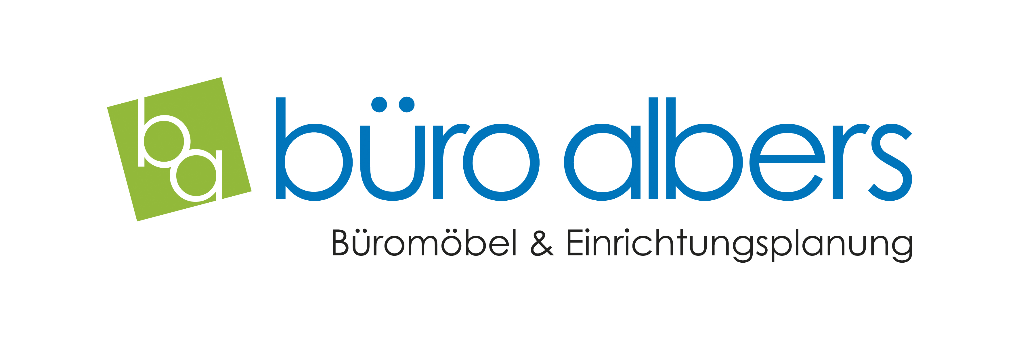 Logo Büro Albers mit Claim Büromöbel und Einrichtungsplanung